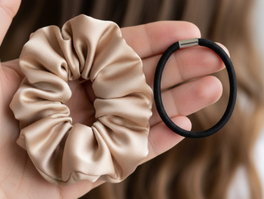 The Silk Scrunchie Bun