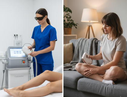 At-Home vs Professional Laser Hair Removal