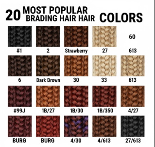 What is a Braiding Hair Color Chart