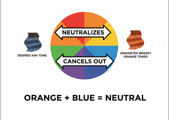 The Color Wheel Is Your Best Friend: Why Blue Neutralizes Orange