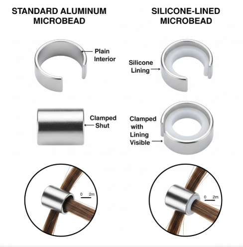 Bead Type: Silicone-Lined vs. Standard Microbeads