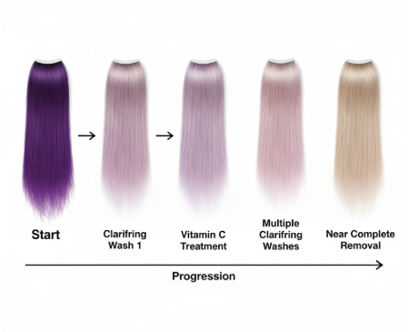 Removing Purple Hair Dye