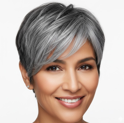 How to Transition to Natural Salt and Pepper Hair