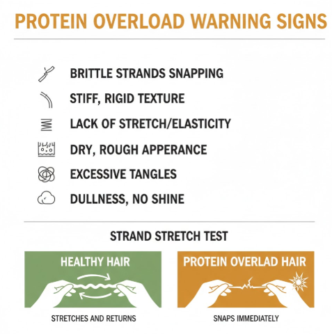 How to Identify Protein Overload of hair care protein