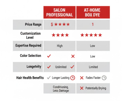 Professional Salon Brands vs. At-Home Box Dyes