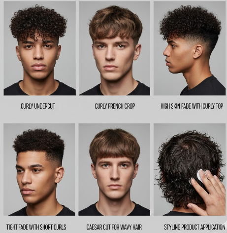 Short Curly Hairstyles for Men: Low Maintenance & Sharp