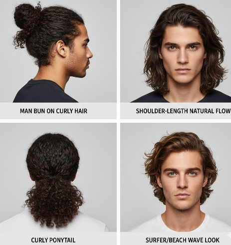 Long Curly Hairstyles for Men: Bold & Artistic