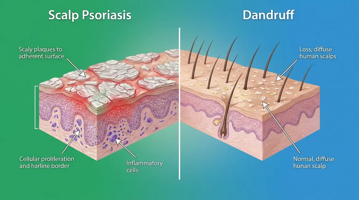 Scalp Psoriasis vs. Dandruff: How to Tell the Difference
